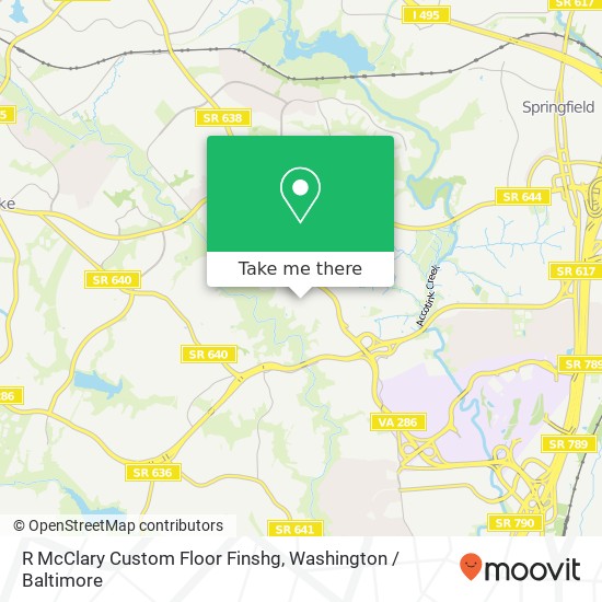 R McClary Custom Floor Finshg map