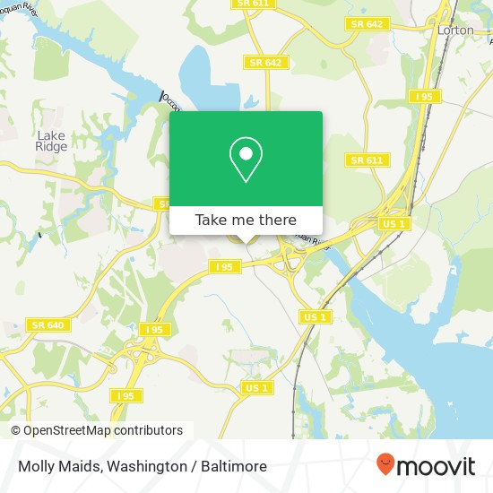 Molly Maids map