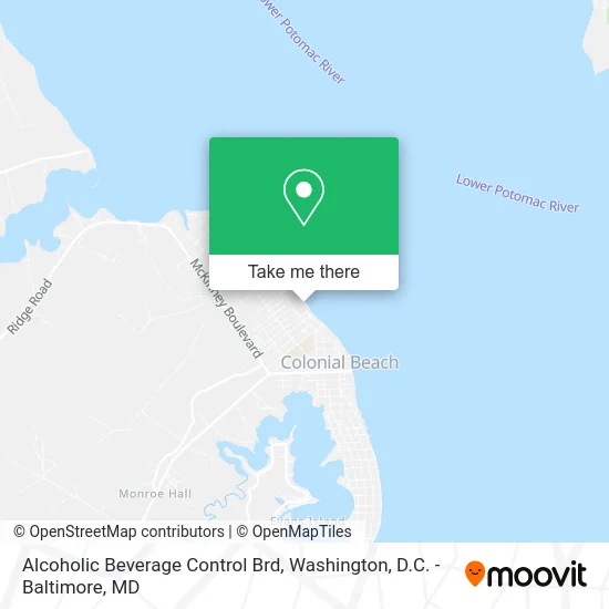 Alcoholic Beverage Control Brd map