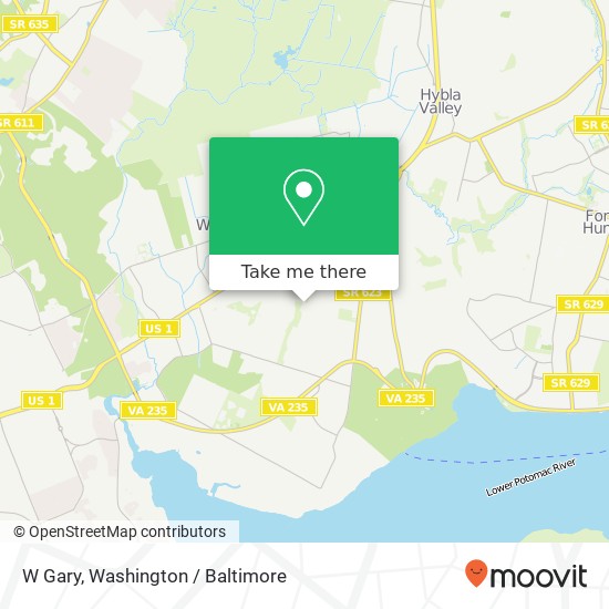 W Gary map