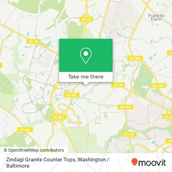 Zindagi Granite Counter Tops map