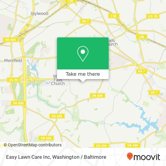 Easy Lawn Care Inc map