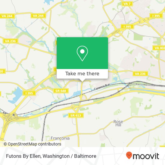 Futons By Ellen map