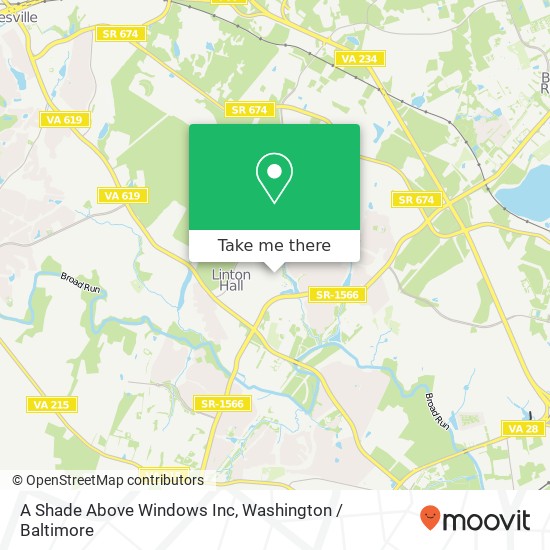 A Shade Above Windows Inc map