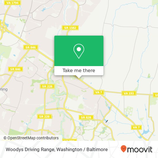 Mapa de Woodys Driving Range