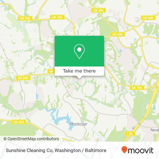 Mapa de Sunshine Cleaning Co