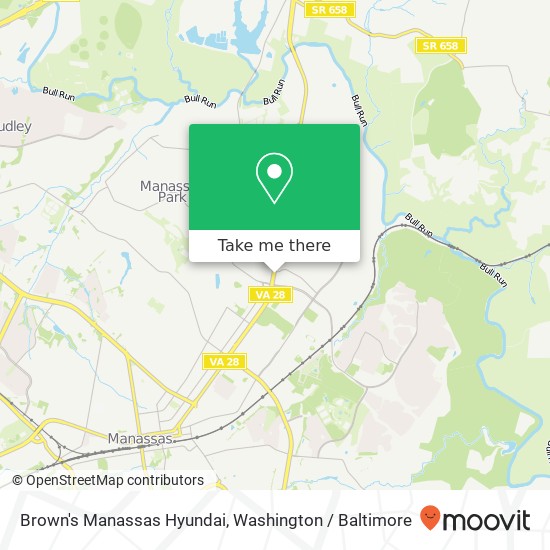 Mapa de Brown's Manassas Hyundai