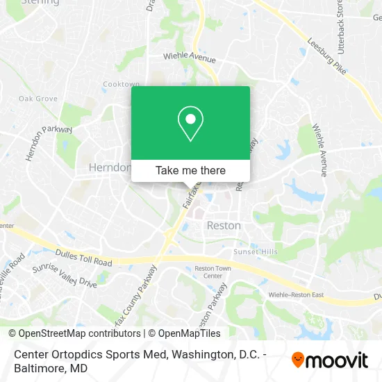 Center Ortopdics Sports Med map