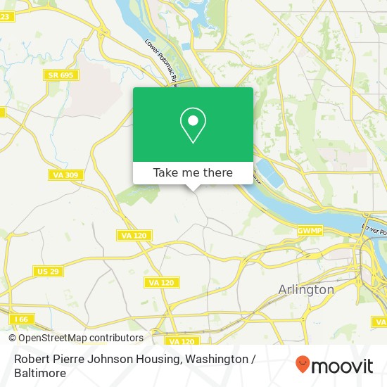 Mapa de Robert Pierre Johnson Housing