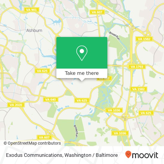 Exodus Communications map