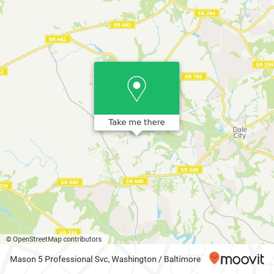 Mason 5 Professional Svc map