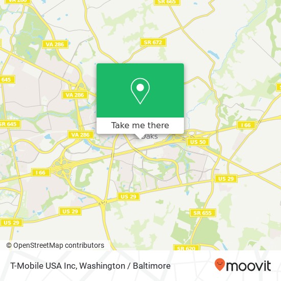 Mapa de T-Mobile USA Inc