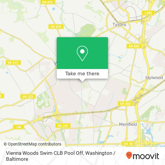 Mapa de Vienna Woods Swim CLB Pool Off