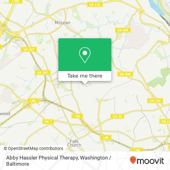 Mapa de Abby Hassler Physical Therapy