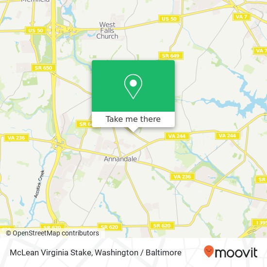 McLean Virginia Stake map