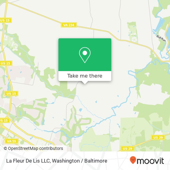 Mapa de La Fleur De Lis LLC