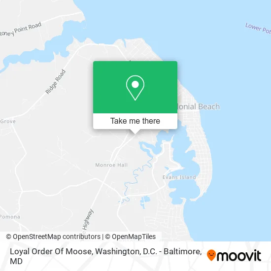 Loyal Order Of Moose map