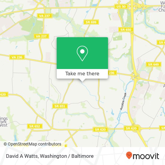 Mapa de David A Watts