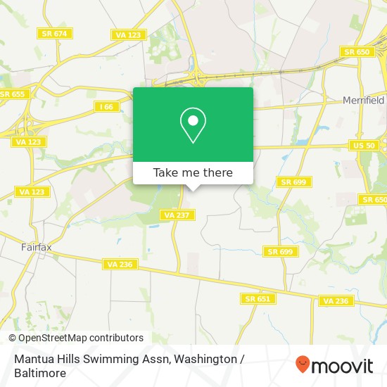 Mantua Hills Swimming Assn map