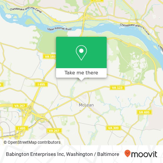 Mapa de Babington Enterprises Inc