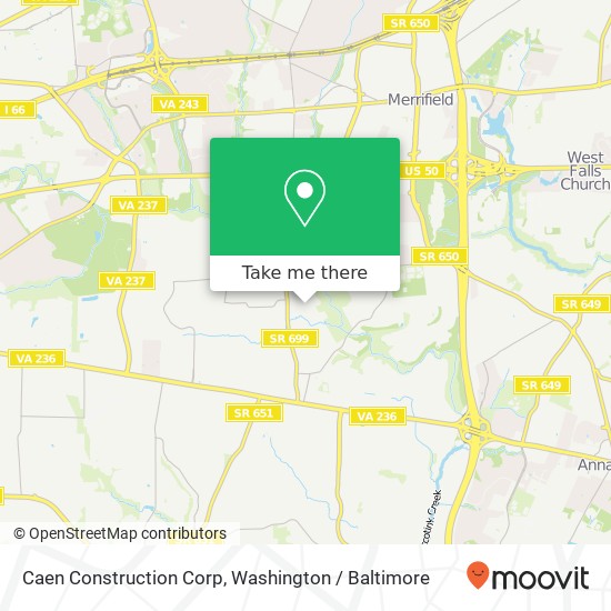 Caen Construction Corp map