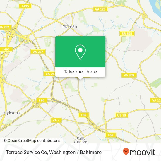 Terrace Service Co map