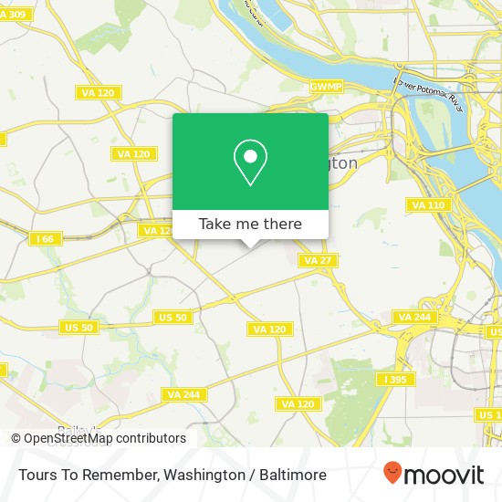 Tours To Remember map