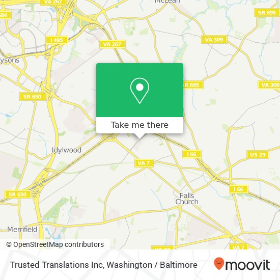 Trusted Translations Inc map