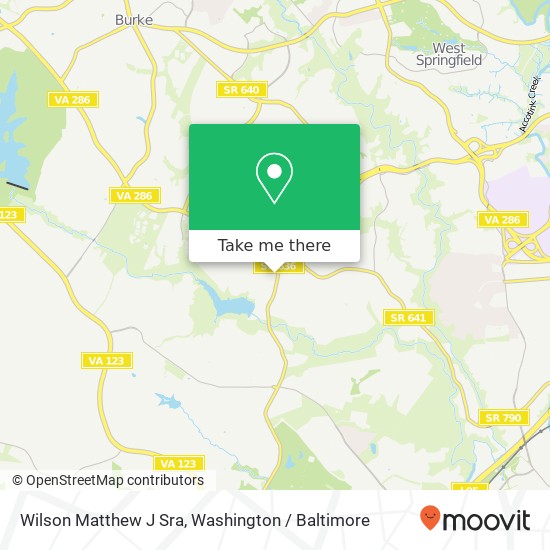 Mapa de Wilson Matthew J Sra