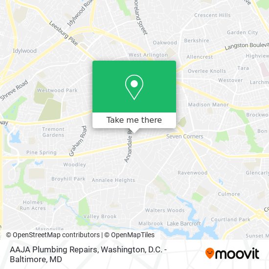 AAJA Plumbing Repairs map