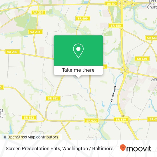 Screen Presentation Ents map
