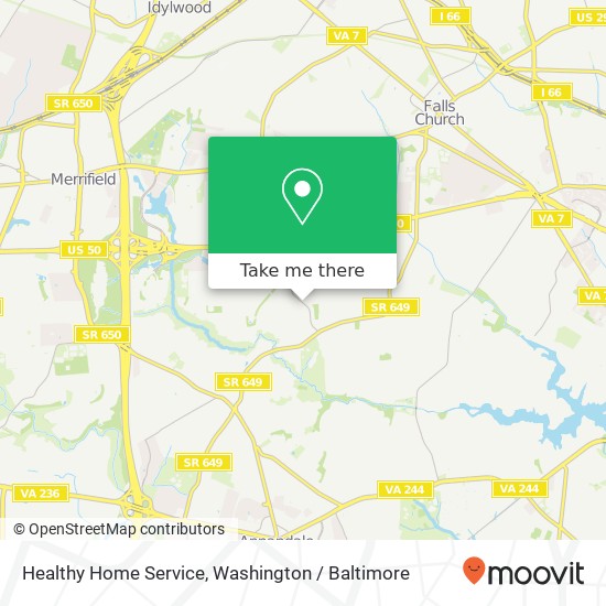 Mapa de Healthy Home Service