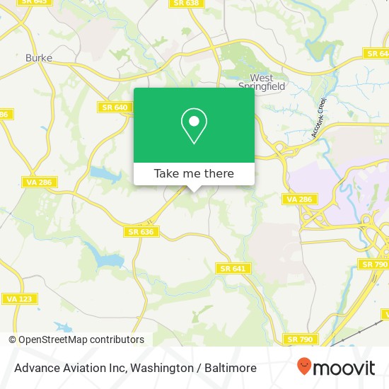 Advance Aviation Inc map