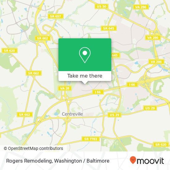 Rogers Remodeling map