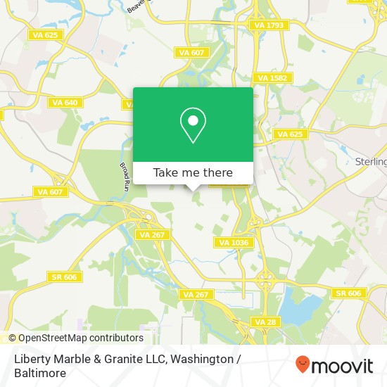 Mapa de Liberty Marble & Granite LLC