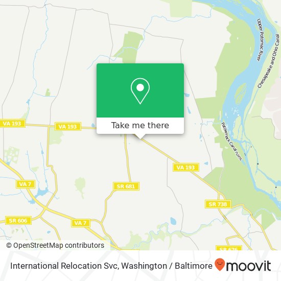 International Relocation Svc map