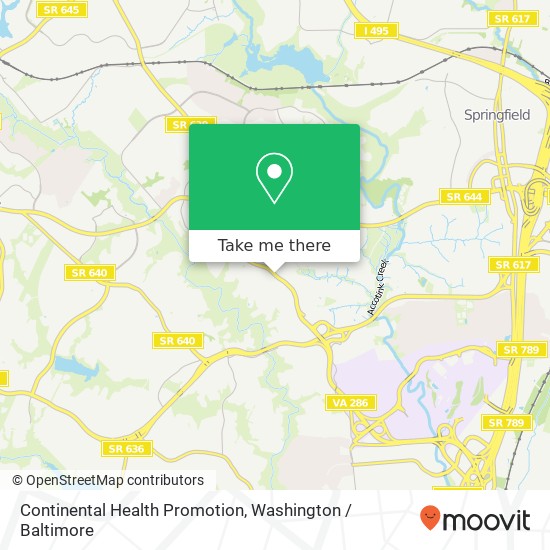 Continental Health Promotion map