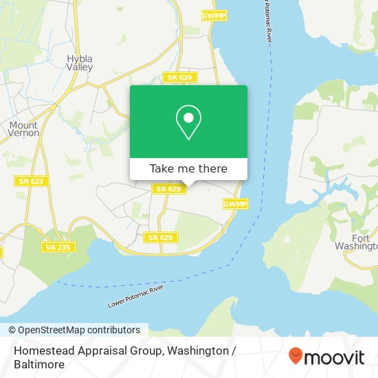 Mapa de Homestead Appraisal Group