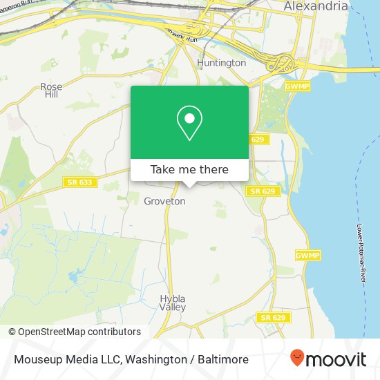 Mapa de Mouseup Media LLC