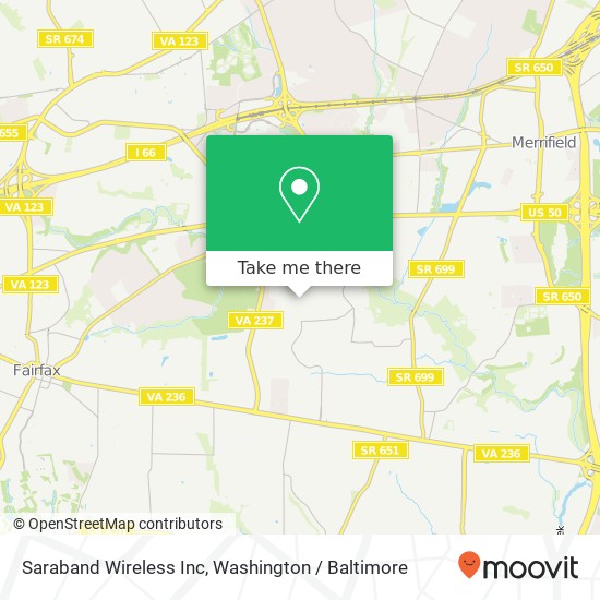 Saraband Wireless Inc map