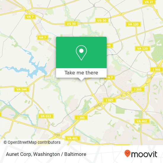 Aunet Corp map