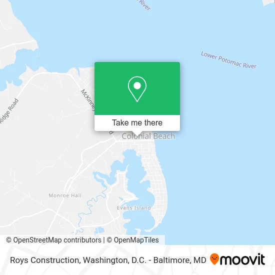 Roys Construction map