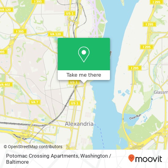 Mapa de Potomac Crossing Apartments