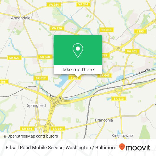 Mapa de Edsall Road Mobile Service