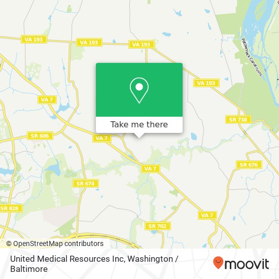 Mapa de United Medical Resources Inc