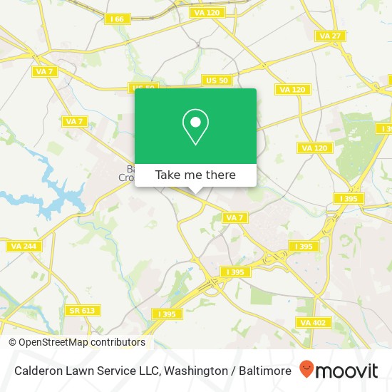 Calderon Lawn Service LLC map