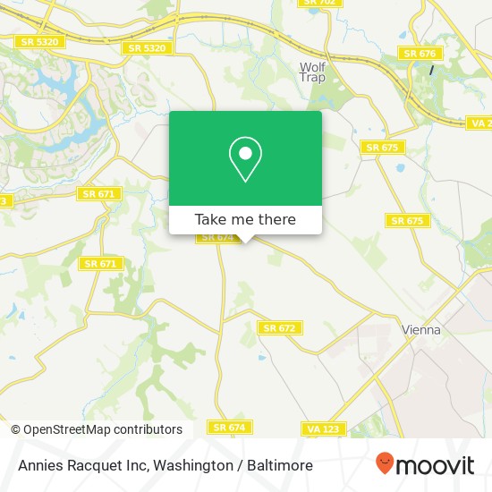 Annies Racquet Inc map
