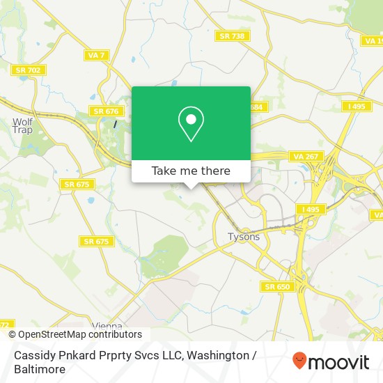 Mapa de Cassidy Pnkard Prprty Svcs LLC