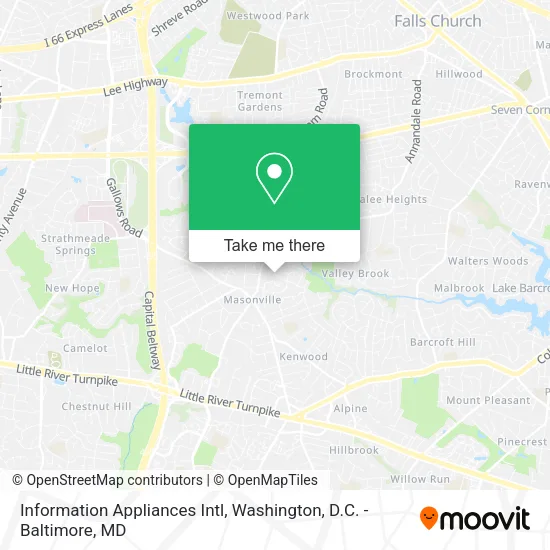 Mapa de Information Appliances Intl