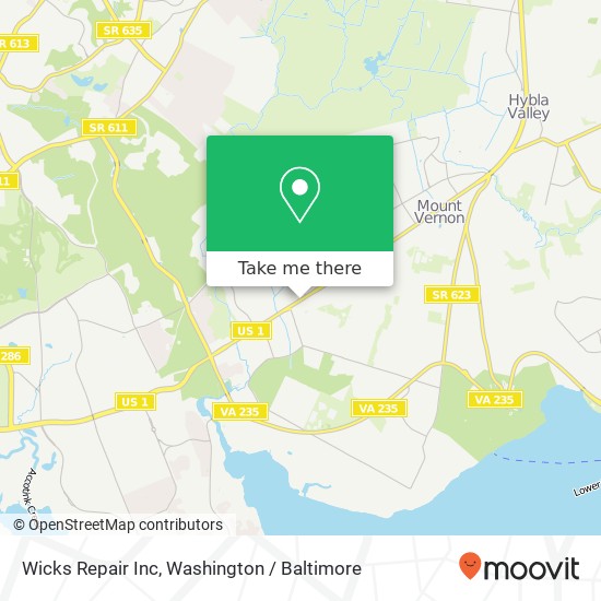 Wicks Repair Inc map